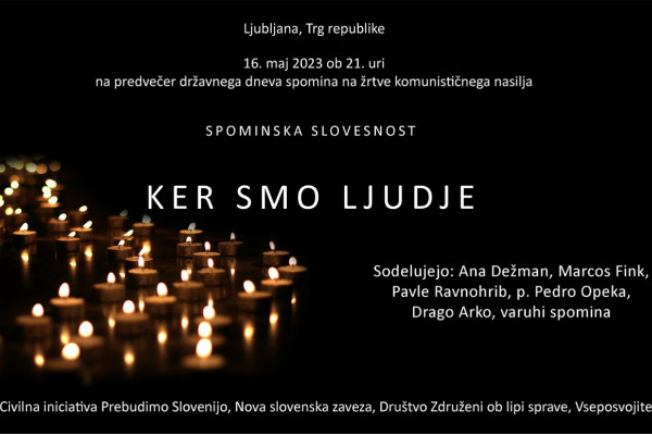 Slovesnost ob narodnem dnevu spomina na žrtve komunističnega nasilja